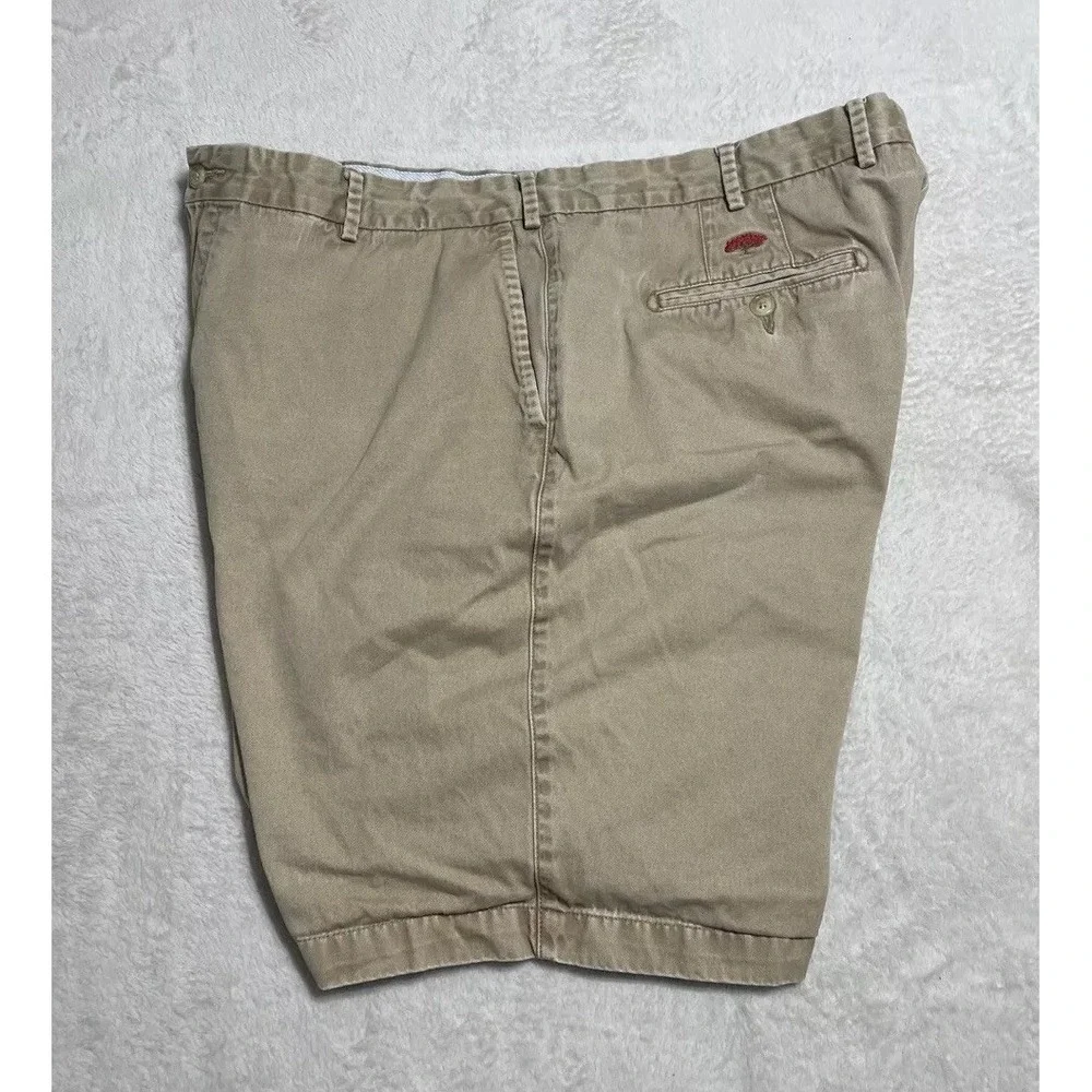 Peter Millar Golf Shorts Mens Size 40 Beige Tan Flat Front Pima Cotton Chino